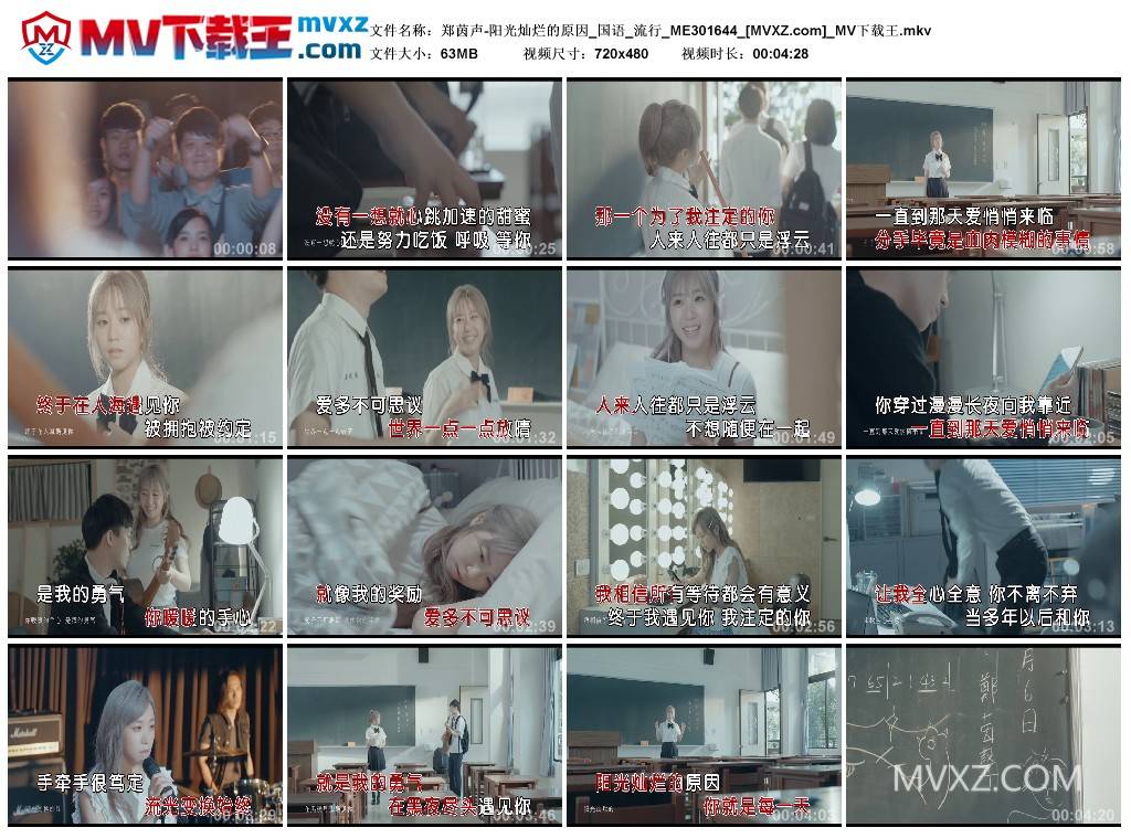 郑茵声-阳光灿烂的原因_国语_流行_ME301644